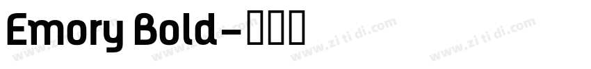 Emory Bold字体转换